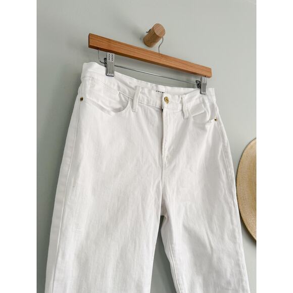 FRAME | Le High straight-leg jeans in White | Sz 29 - Picture 3 of 8